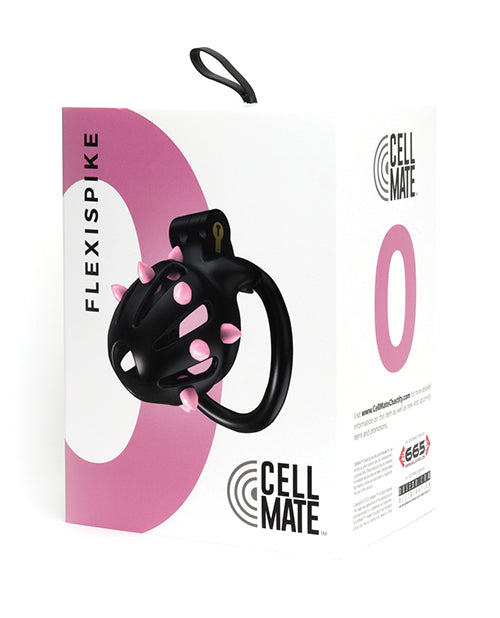 Sport Fucker Cellmate FlexiSpike Chastity Cage - Size 0 Black/Pink  Adult  Fun Toys