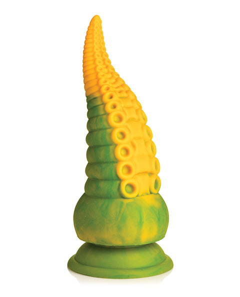 Creature Cocks Monstropus 2.0 Vibrating Tentacle Silicone Dildo - Yellow/Green
