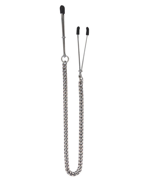 Spartacus Adjustable Tweezer Nipple Clamps W-jewel Chain