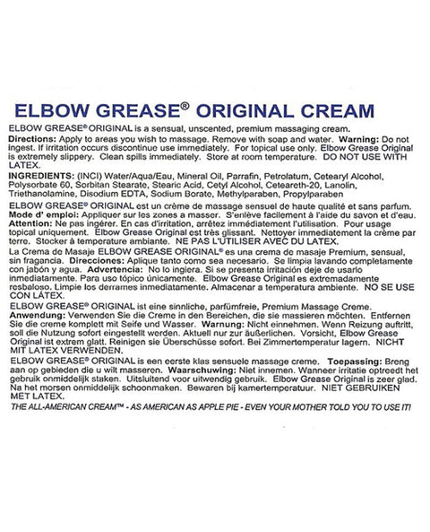 Elbow Grease Original Cream - 4 Oz Jar