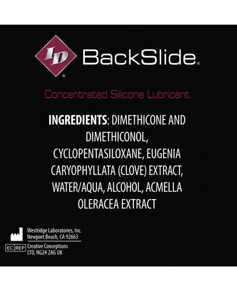 Id Backslide Anal Lubricant 2.2 Oz