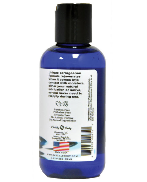 Earthly Body Waterslide Personal Lubricant W-carrageenan - 1 Oz Bottles Basket Of 30