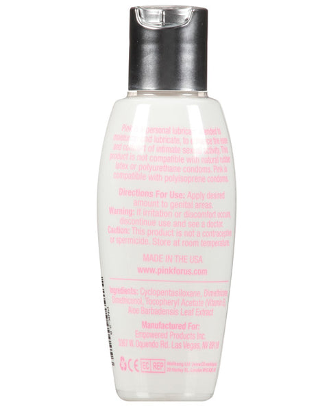 Pink Silicone Lube - 2.8 Oz Flip Top Bottle