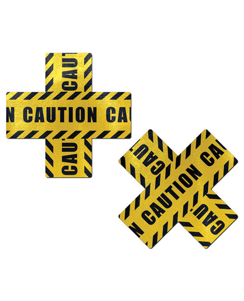 Pastease Caution Cross - Black-yellow O-s