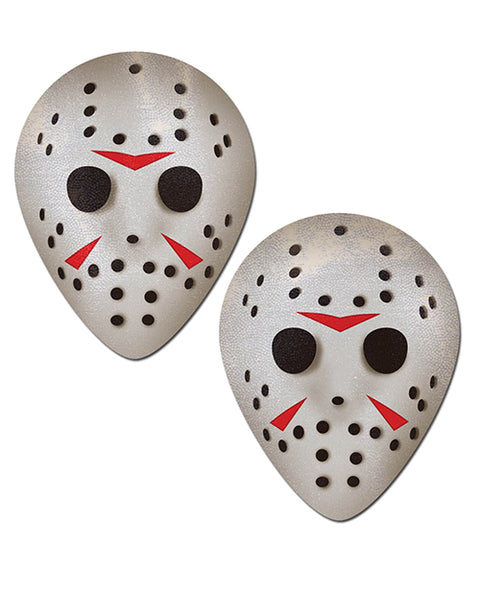 Pastease Scary Halloween Hockey Mask  - White O-s