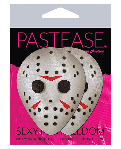 Pastease Scary Halloween Hockey Mask  - White O-s