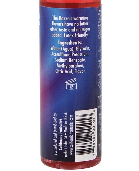 Razzels Warming Lubricant - 4 Oz Sinful Strawberry
