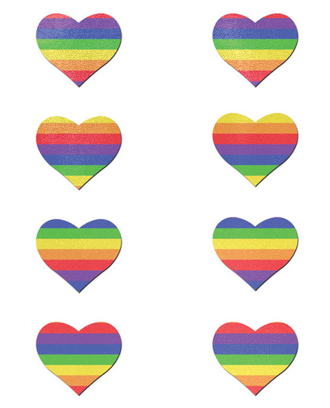 Pastease Mini Rainbow Heart - Pack Of 8 O-s