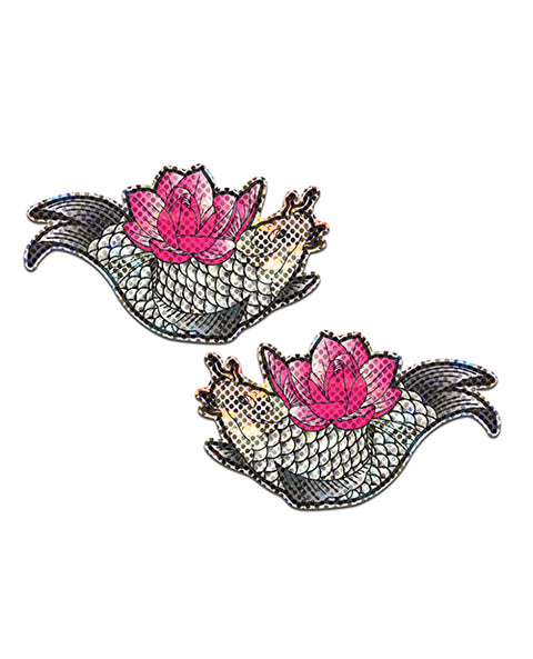 Pastease Diamond Thom Disco Koi Fish & Lotus - Silver O-s