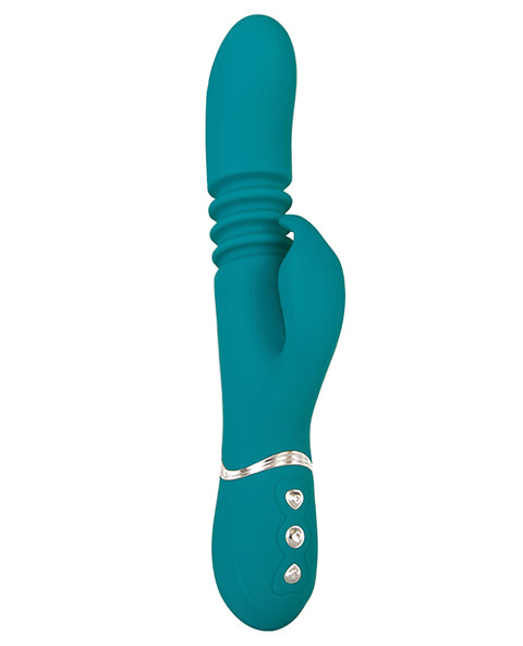 Adam & Eve Eve's Rechargeable Thrusting Rabbit - Green