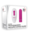 Adam & Eve Eve's Rechargeable Remote Control Bullet - Pink-white