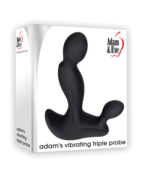 Adam & Eve Adam's Vibrating Triple Probe - Black