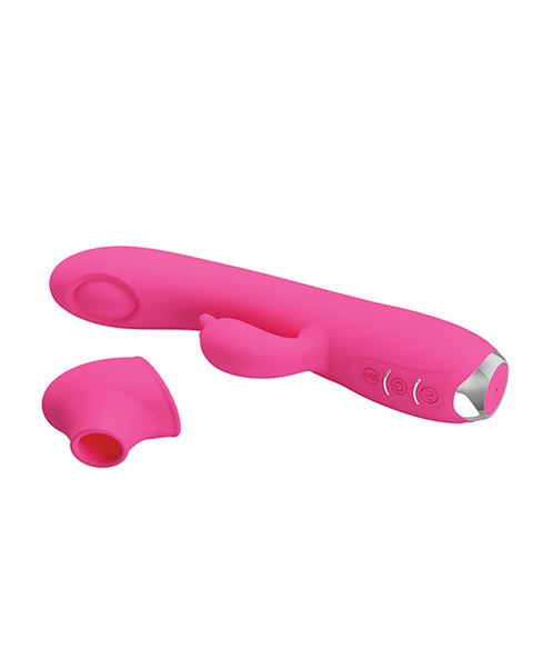Pretty Love Regina Pulsing Rabbit W-free Suction Attachment - Pink