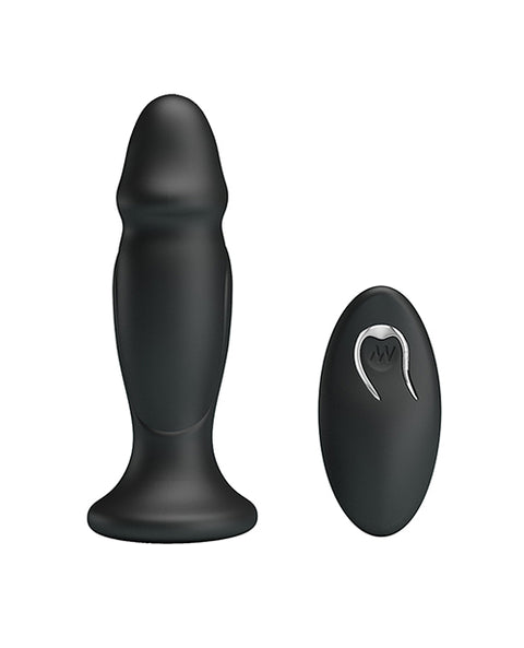 Mr. Play Phallic Vibrating Anal Plug - Black