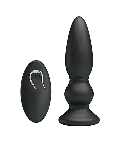 Mr. Play Vibrating Anal Plug W-remote - Black