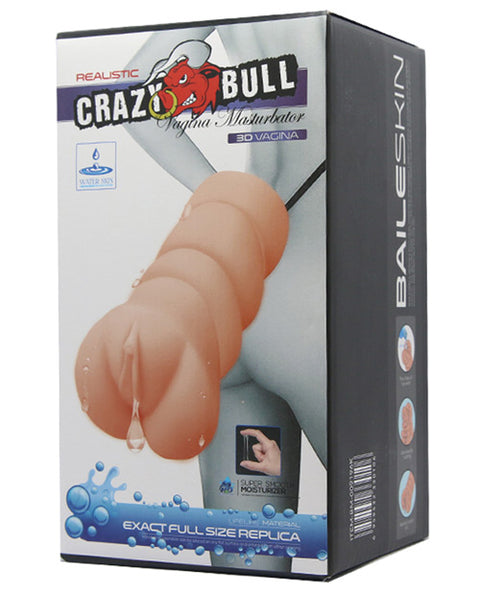 Crazy Bull No Lube Vagina Masturbator Sleeve - Ivory