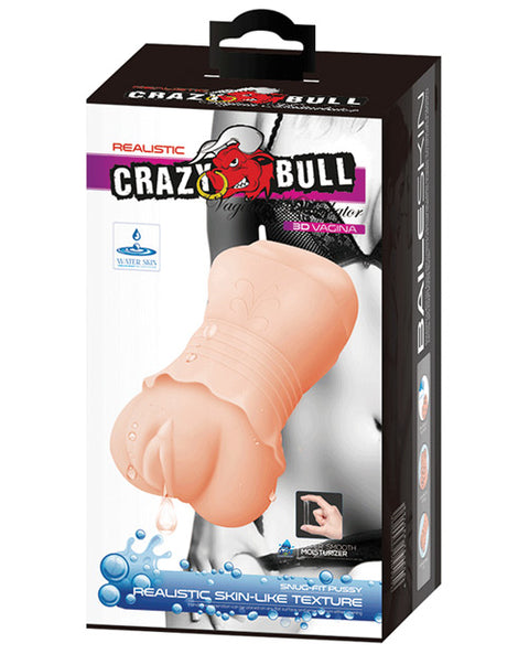 Crazy Bull No Lube Vagina Masturbator Sleeve W-skirt - Ivory