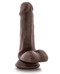 Blush Loverboy Top Gun Tommy 6" Realistic Cock - Chocolate