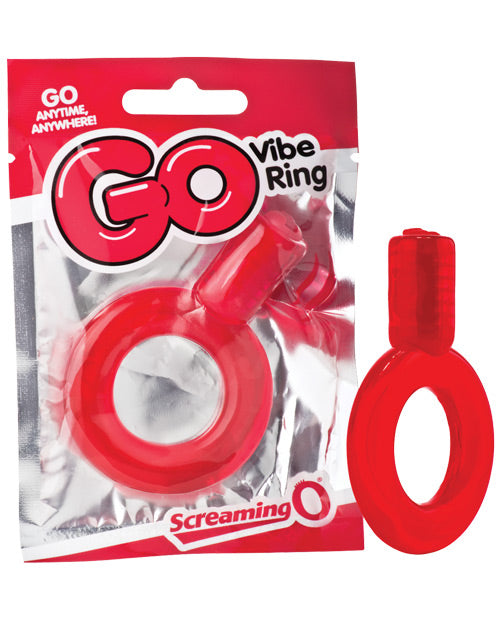 Screaming O Go Vibe Ring - Red  Adult Fun Toys