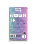 Alice's Bunny Rechargeable Bullet W-rabbit Sleeve - 10 Functions Purple