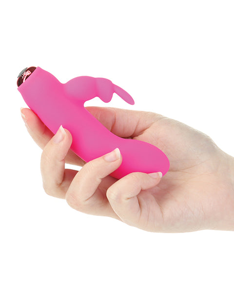 Alice's Bunny Rechargeable Bullet W-rabbit Sleeve - 10 Functions Pink