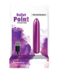 Bullet Point Rechargeable Bullet - 10 Functions Purple