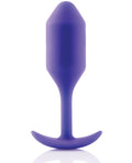 B-vibe Weighted Snug Plug 2 - 114 G Purple