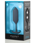 B-vibe Weighted Snug Plug 3 - 180 G Black