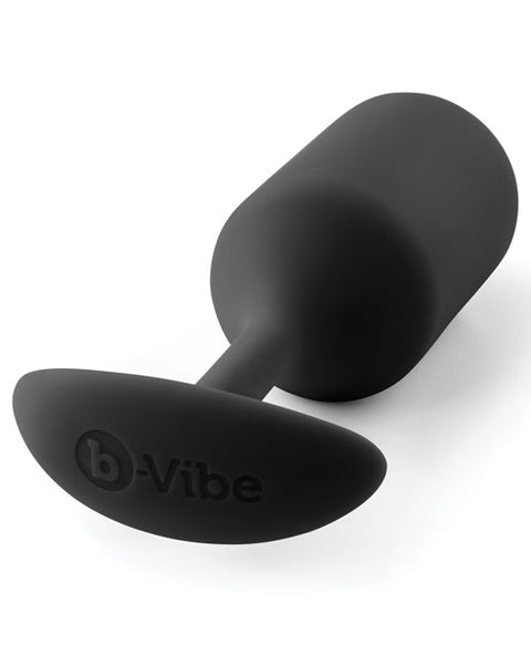 B-vibe Weighted Snug Plug 3 - 180 G Black