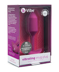 B-vibe Vibrating Weighted Snug Plug M - 112 G Rose