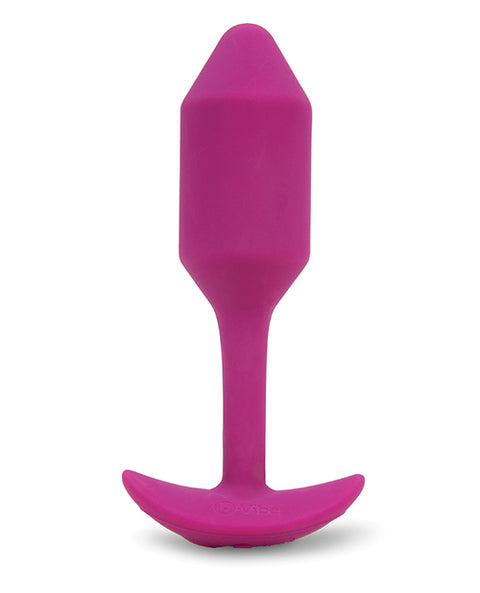 B-vibe Vibrating Weighted Snug Plug M - 112 G Rose