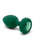 B-vibe Remote Control Vibrating Jewel Plug (m-l) - Emerald Green
