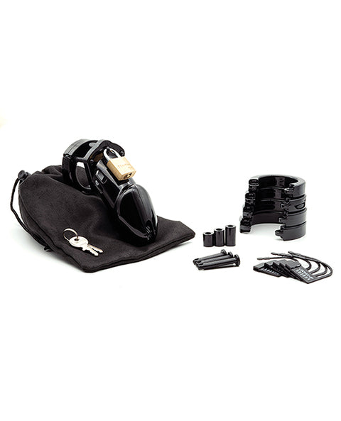 Cb-6000 3 1-4" Cock Cage & Lock Set - Black