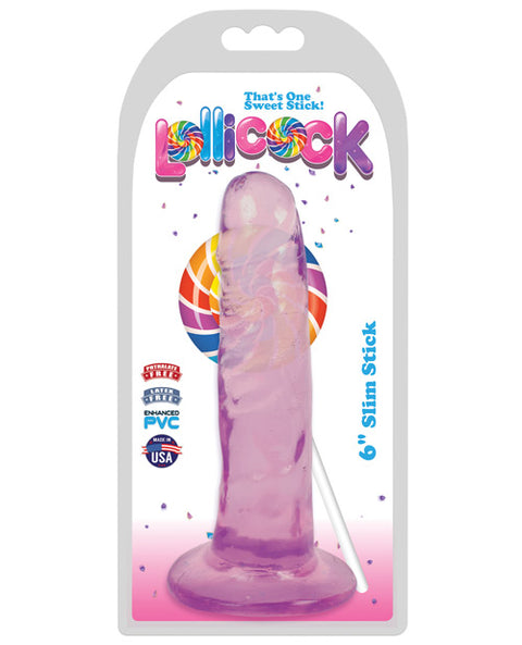 Curve Novelties Lollicock 6" Slim Stick - Grape Ice