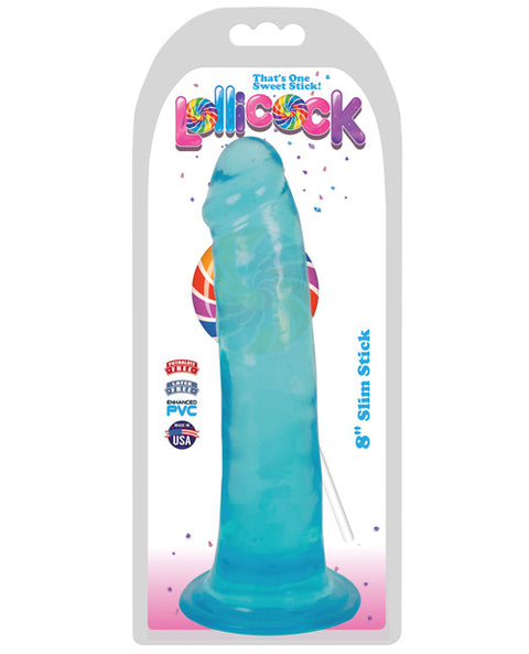Curve Novelties Lollicock 8" Slim Stick - Berry Ice