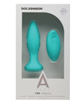 A Play Rechargeable Silicone Beginner Anal Plug W-remote - Teal