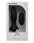 A Play Rechargeable Silicone Experienced Anal Plug W-remote - Black