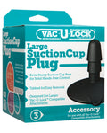 Vac-u-lock Large Suction Cup Plug - Black