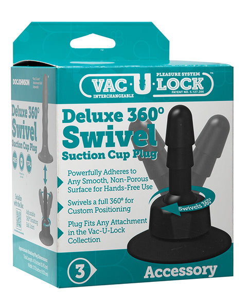 Vac-u-lock Deluxe 360 Swivel Suction Cup Plug