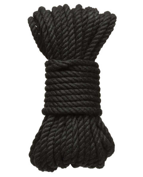 Kink Bind & Tie Hemp Bondage Rope - 30 Ft - Black