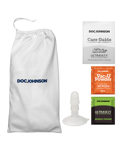 Signature Strokers Set Ultraskyn Stroker & 8" Cock W-removable Vac-u-lock Suction Cup - Leolulu
