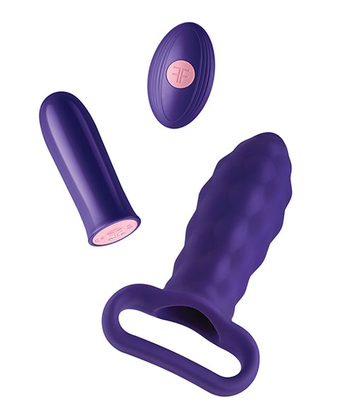 Femme Funn Versa Bullet W-plug Sleeve - Dark Purple