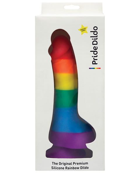 Pride Dildo W-balls - Rainbow