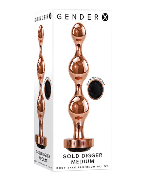 Gender X Gold Digger Medium - Rose Gold-black