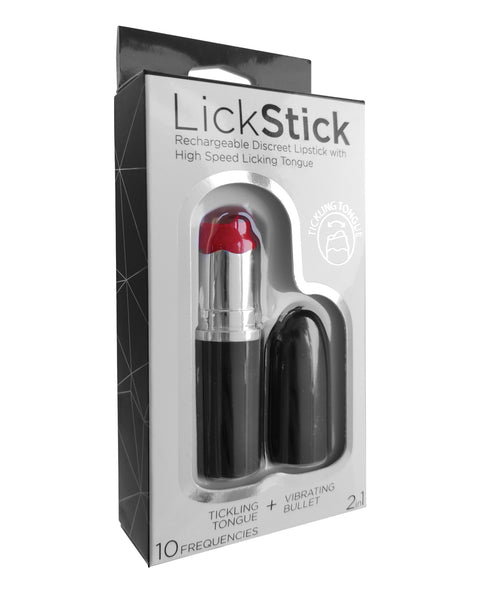Lick Stick Rechargeable Discreet Lipstick Bullet W-high Speed Licking Tongue