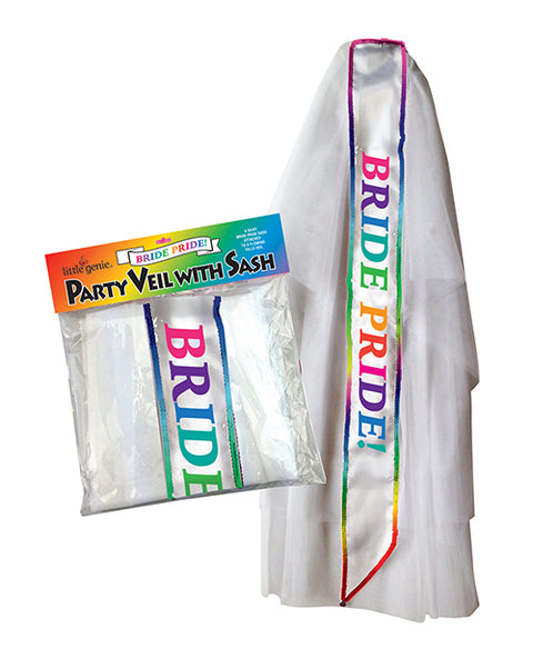Bride Pride Veil W-sash