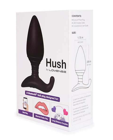 Lovense Hush 1.75" Butt Plug - Black