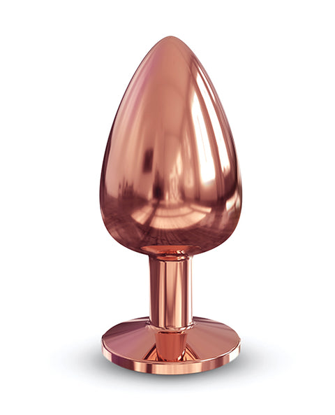 Dorcel Aluminium Bejeweled Diamond Plug - Rose Gold Large