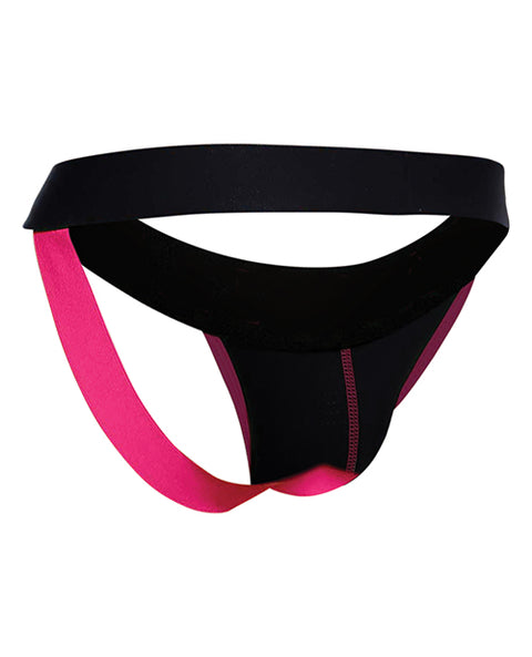 Male Basics Neon Jockstrap Coral Lg