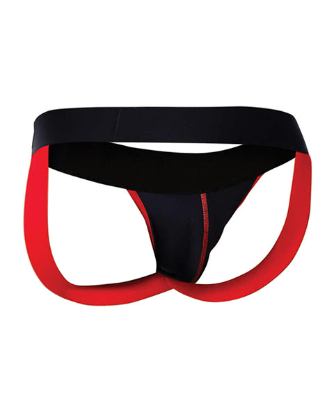 Male Basics Neon Jockstrap Red Lg